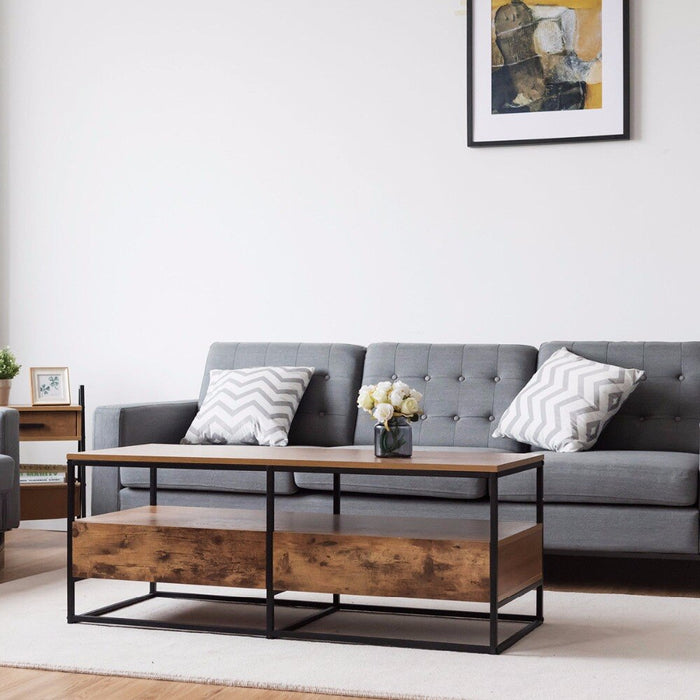 Helmi - Wood Coffee Table with Storage  BO-HA   