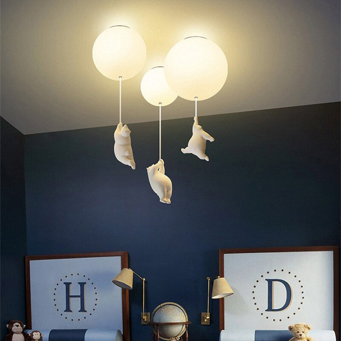 Ruben - Bear Nursery Ceiling Light Childrens Lighting 0 BO-HA   