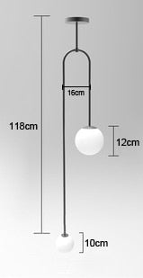 Marne - Hanging Lights For Bedroom  BO-HA Black Circle 