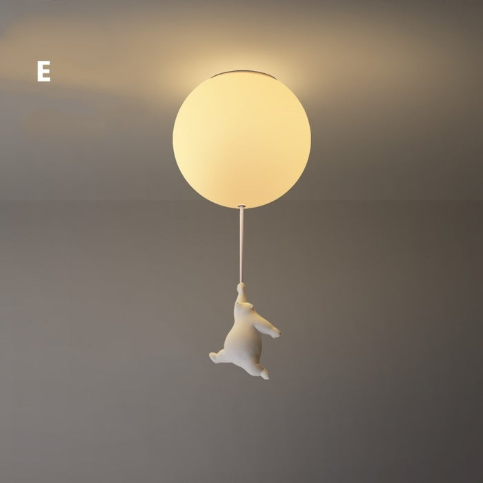 Ruben - Bear Nursery Ceiling Light Childrens Lighting 0 BO-HA E Small 