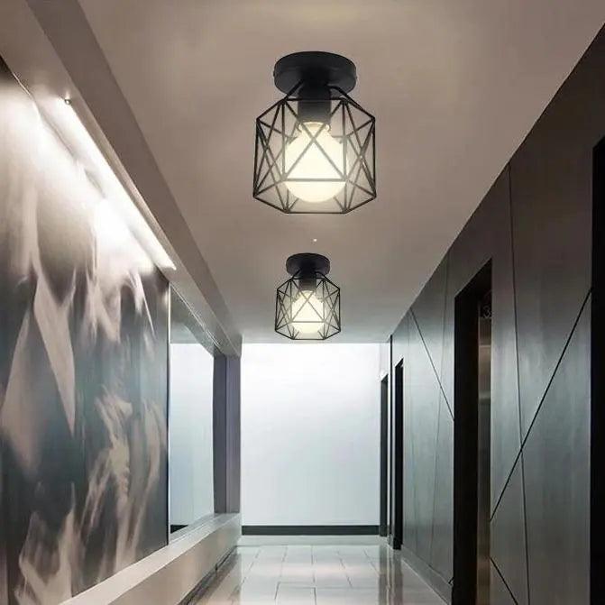 Karah - Industrial Semi Flush Mount Light  BO-HA   