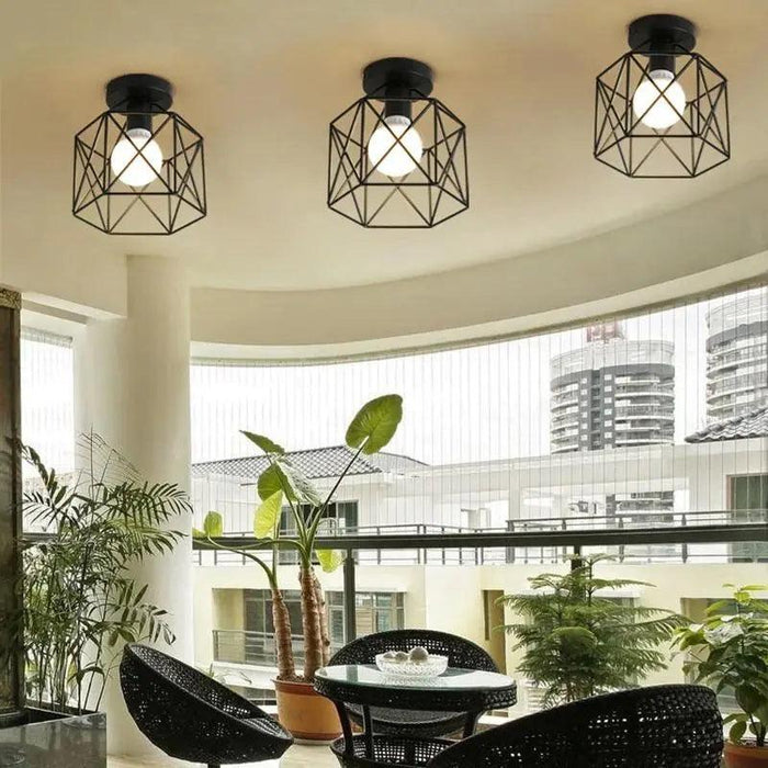Karah - Industrial Semi Flush Mount Light  BO-HA   