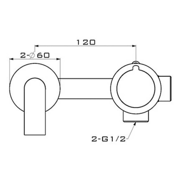 Klara - Wall Mounted Bathroom Sink Faucets  BO-HA   