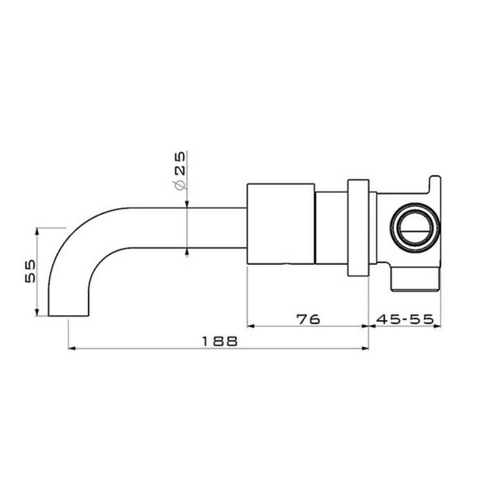 Klara - Wall Mounted Bathroom Sink Faucets  BO-HA   