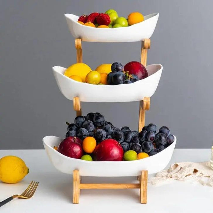 Lilly - 3 Layer Bowl  BO-HA White  