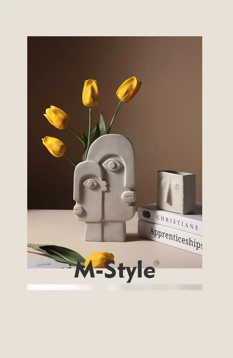 Linnea - Nordic Ceramic Face Vase  BO-HA   
