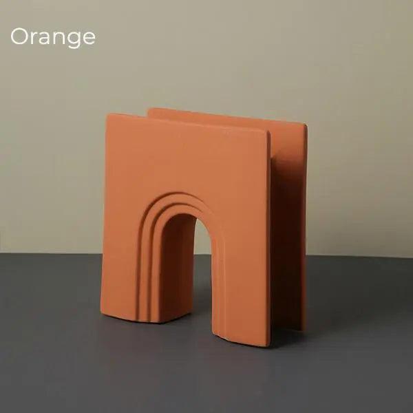 Revna - Nordic Ceramic Flower Vase  BO-HA Orange  