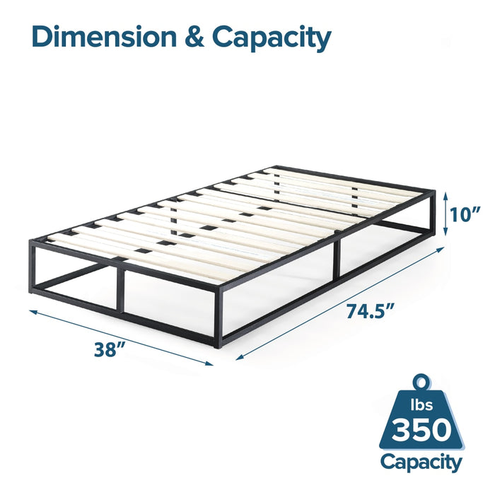 Ingvar - Modern Studio Platform Twin Bed Frame Metal Bed Frame  BO-HA   