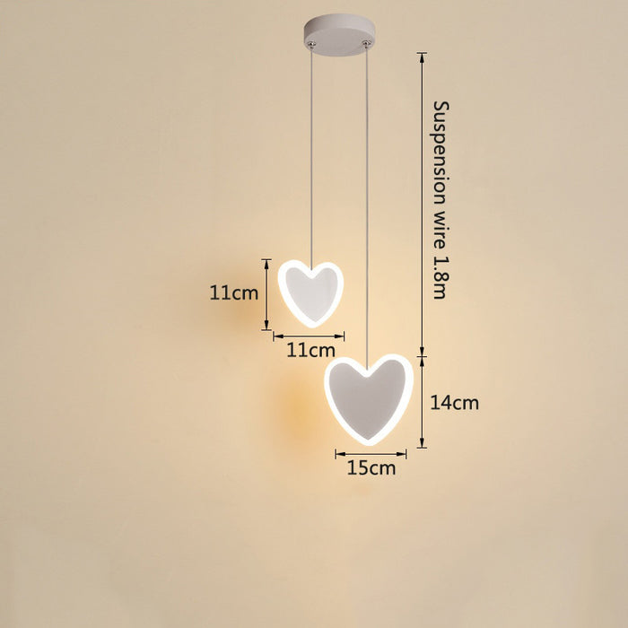 Evy - Nursery Light Fixture Childrens Lighting  BO-HA Heart White 