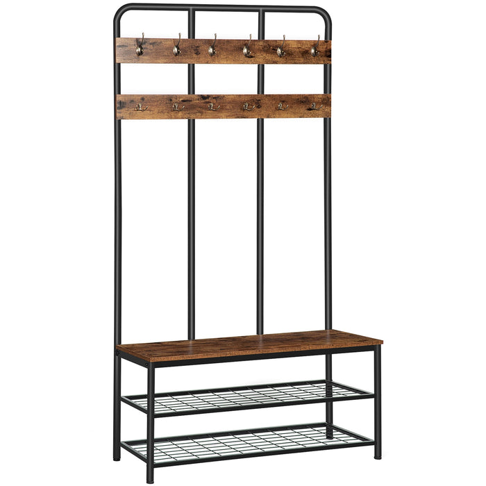 Torgny - Wall Mounted Coat Rack Shoe Rack for Entryway  BO-HA   