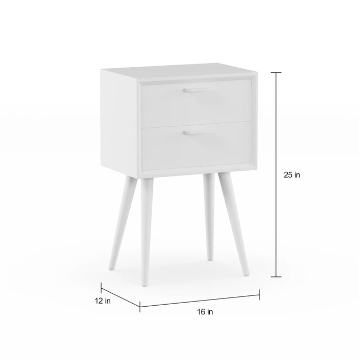Karolina - Mid Century Modern Nightstand Small Bedside Table  BO-HA   