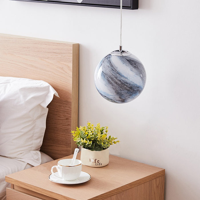 Bror - Childrens Lighting Planet Pendant Light Nursery Lamp  BO-HA Blue Planet  