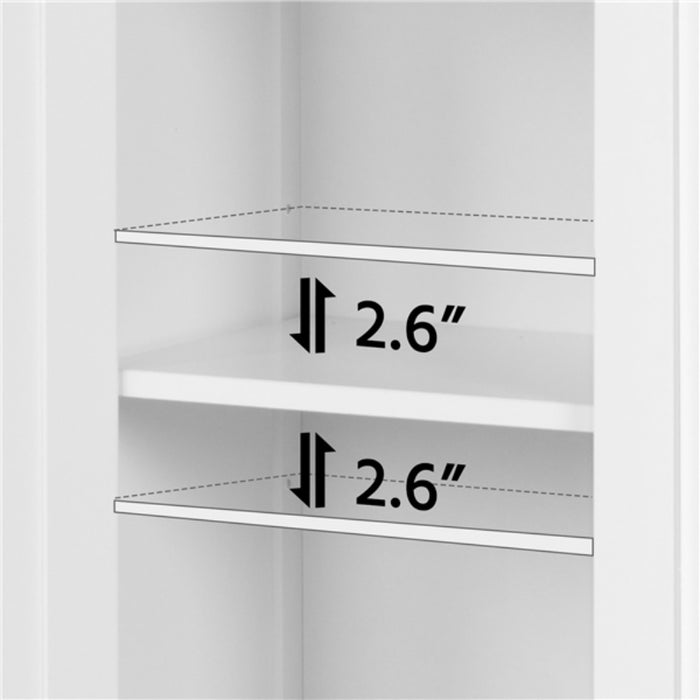 Alvar - Wooden Double Door Bathroom Floor Cabinet  BO-HA   