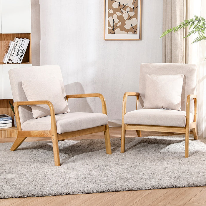 Maren - Living Room Accent Chairs Bedroom Chair Reading Armchair Indoor Wooden Chairs Reading Chair  BO-HA   
