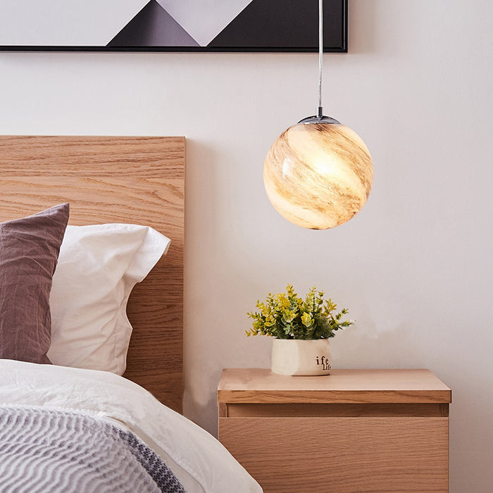 Bror - Childrens Lighting Planet Pendant Light Nursery Lamp  BO-HA Orange Planet  