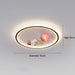 Alpo - Space Flush Mount Light Childrens Lighting  BO-HA Rocket Black  
