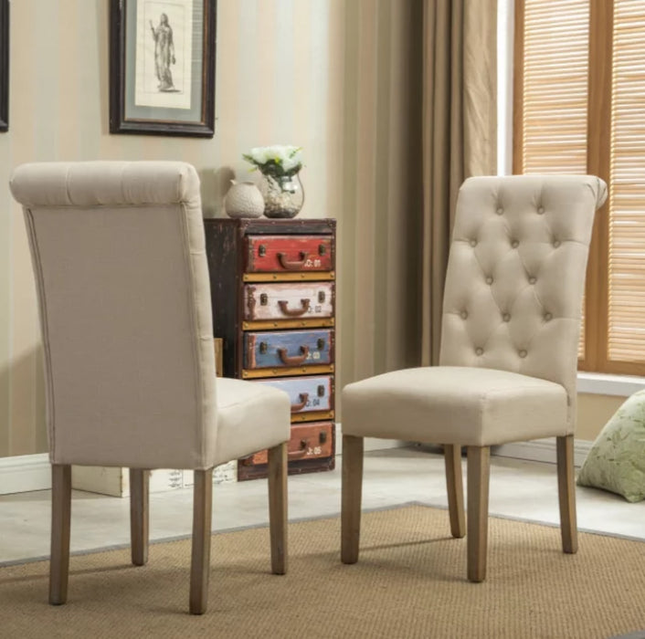 Soren - Nordic Mid-Century Dining Chair Set of 2 Tan Accent Chairs for Living Room  BO-HA   