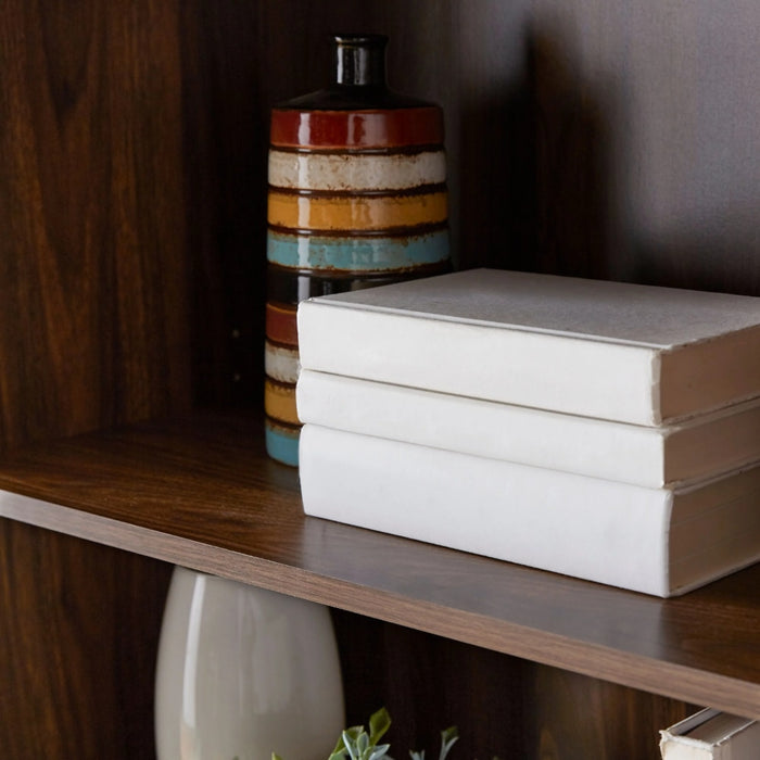 Njord - 5-Shelf Book Shelf Living Room Shelves Wood Shelves  BO-HA   