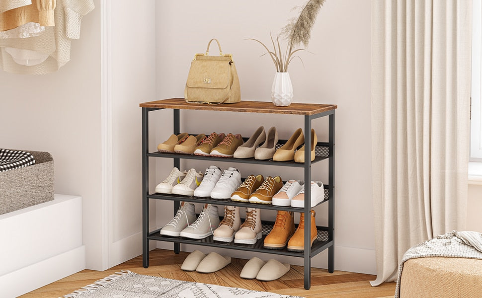 Albin -  Shoe Rack for Entryway Metal Shoe Rack Small Shoe Rack  BO-HA   