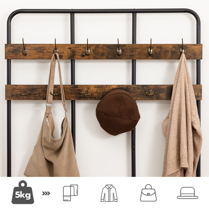 Torgny - Wall Mounted Coat Rack Shoe Rack for Entryway  BO-HA   