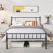 Birk - Queen Size Bed Frame Metal Bed Frame Queen Bed Frame with Storage  BO-HA   