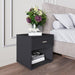 Ulf - Modern Black Nightstand Small Bedside Table  BO-HA   