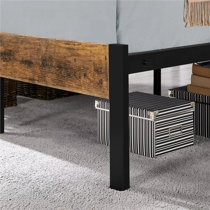 Stig - Nordic Wooden Bed Frame Queen Bed Frame with Storage  BO-HA   