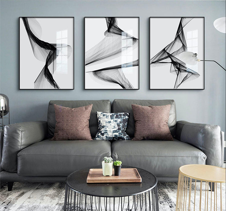 "Nakskov's Black & White" - Stretched Canvas  BO-HA   