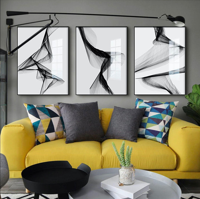 "Nakskov's Black & White" - Stretched Canvas  BO-HA   