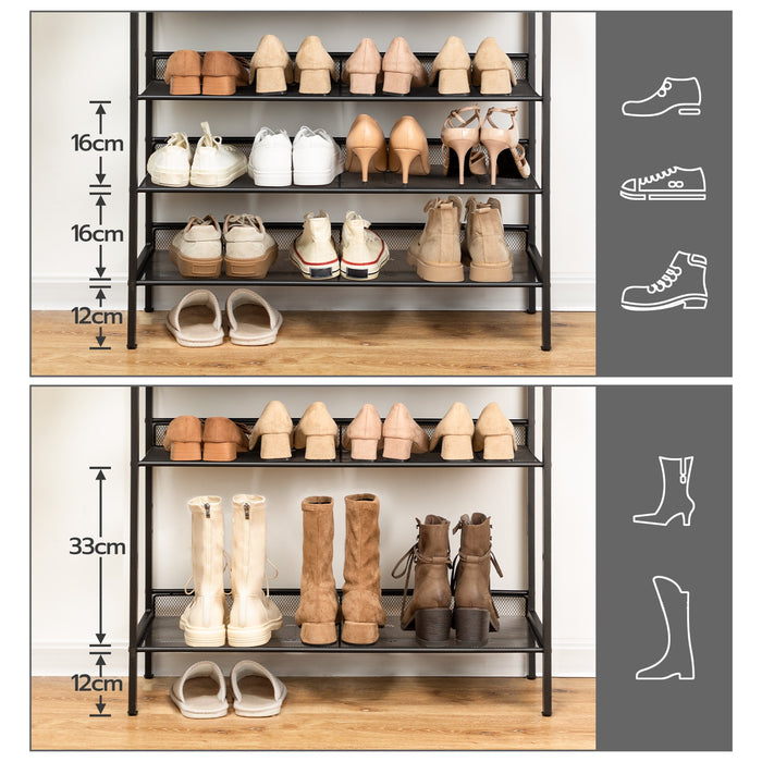 Albin -  Shoe Rack for Entryway Metal Shoe Rack Small Shoe Rack  BO-HA   