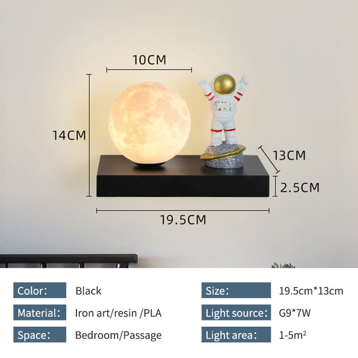 Sander - Nursery Lighting Figure Childrens Lighting  BO-HA Astronaut 1 Black Right