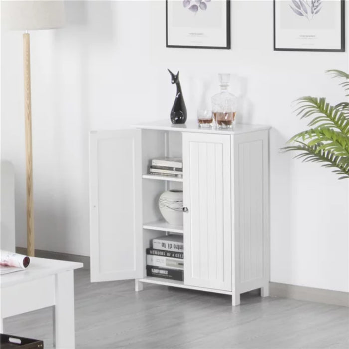 Alvar - Wooden Double Door Bathroom Floor Cabinet  BO-HA   