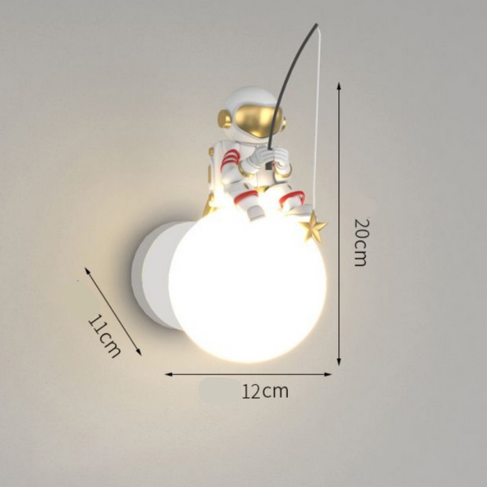 Artur - Nursery Night Light Childrens Lighting  BO-HA Astronaut White 