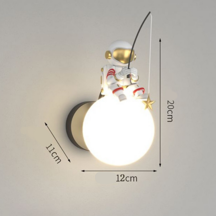 Artur - Nursery Night Light Childrens Lighting  BO-HA Astronaut Black 