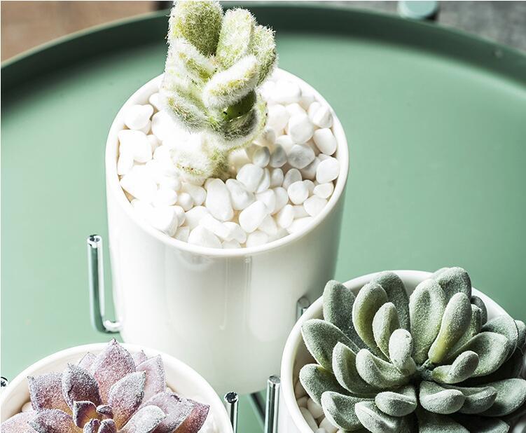 Ida - Ceramic Flower Planters with Modern Stand  BO-HA   