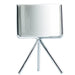Ida - Ceramic Flower Planters with Modern Stand  BO-HA S Silver With hole 