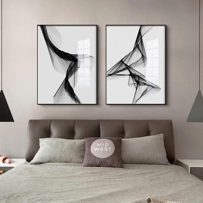 "Nakskov's Black & White" - Stretched Canvas  BO-HA   