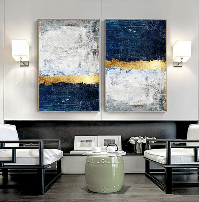 "Aarhus Navy" - Stretched Canvas  BO-HA   