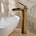 Margareta - Waterfall Single Handle Basin Faucet  BO-HA Brushed Gold  